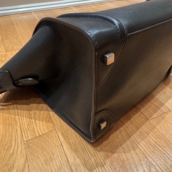 CELINE MINI LUGGAGE BAG - Drummed Calfskin Leather - Black - Picture 16 of 16